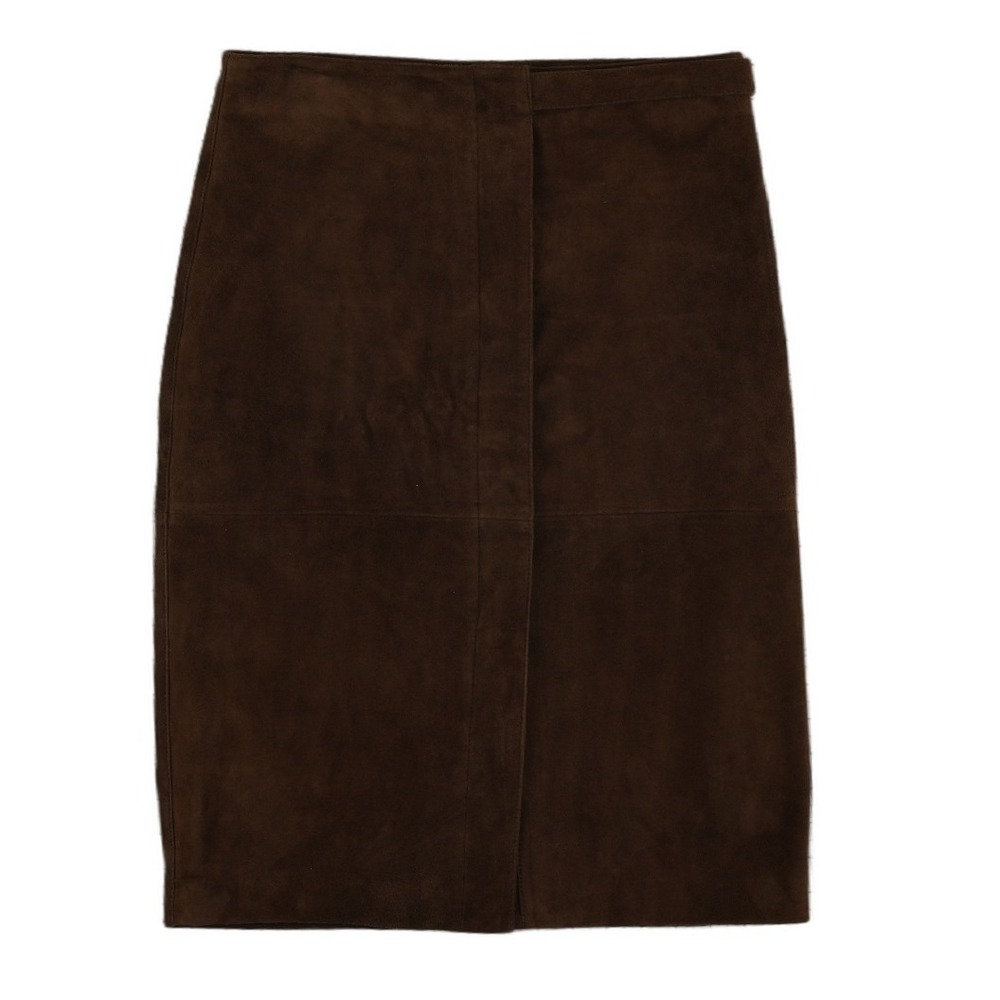 Marciano Guess 100% Lamb Leather Pencil Skirt Women's Size 6 Brown Suede